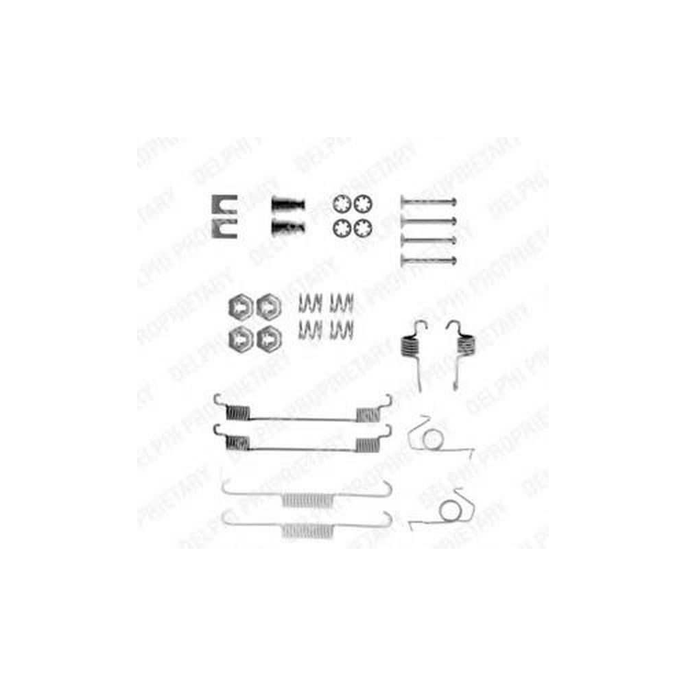 Delphi LY1045 Zubehörsatz, Bremsbelag - (4-teilig) von Delphi