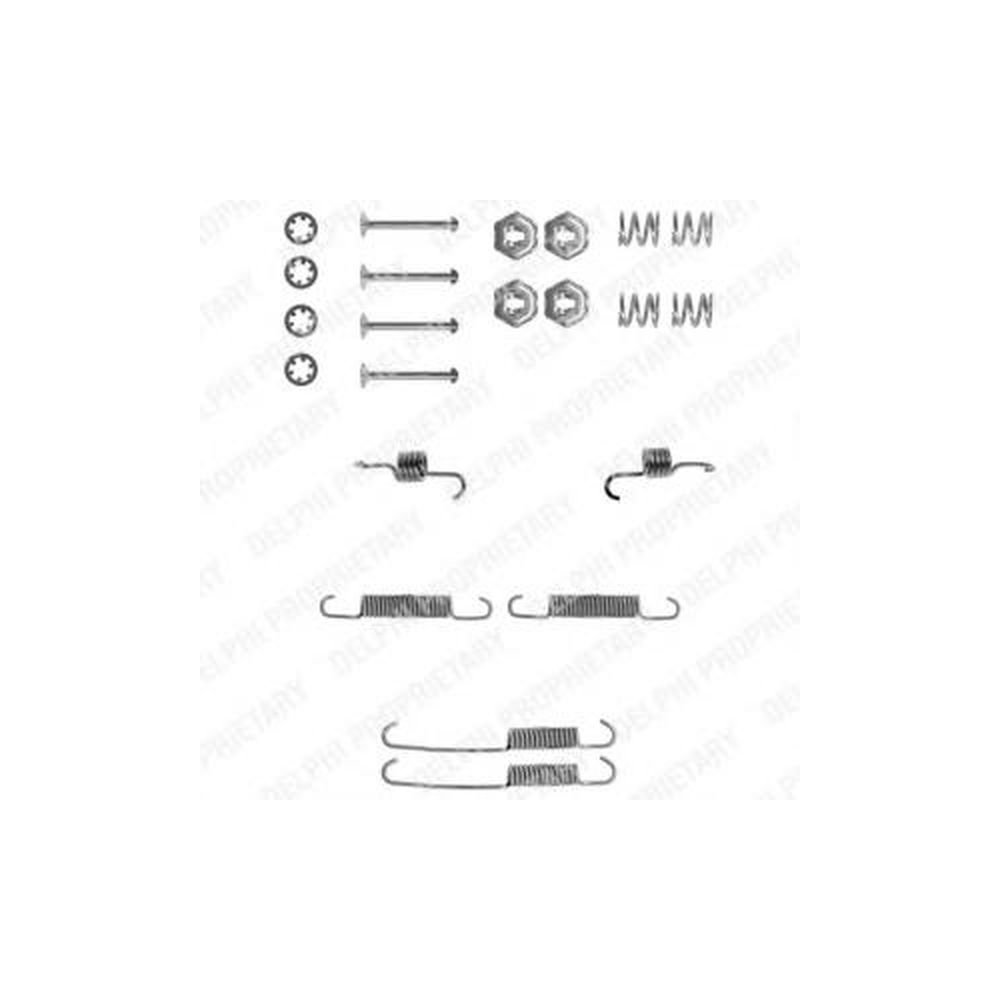 Delphi LY1116 Zubehörsatz, Bremsbelag - (4-teilig) von Delphi