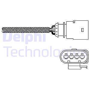 Delphi Lambdasonde [Hersteller-Nr. ES20289-12B1] für Audi, Seat, Skoda, VW von Delphi