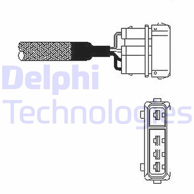 Delphi Lambdasonde [Hersteller-Nr. ES10333-12B1] für Mazda, Seat, Skoda, VW von Delphi