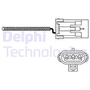 Delphi Lambdasonde [Hersteller-Nr. ES10988-12B1] für Opel von Delphi