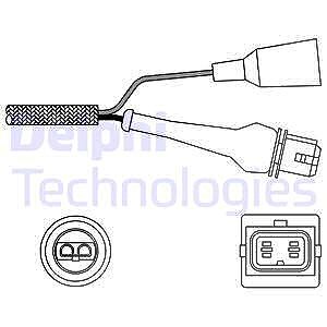 Delphi Lambdasonde [Hersteller-Nr. ES11000-12B1] für Alpine, Audi, Chrysler, Dodge, Peugeot, Renault, VW, Yugo, Zastava von Delphi