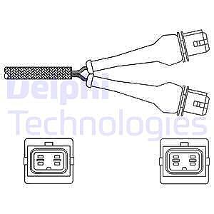 Delphi Lambdasonde [Hersteller-Nr. ES20244-12B1] für Peugeot von Delphi