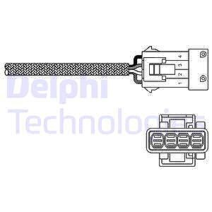 Delphi Lambdasonde [Hersteller-Nr. ES20255-12B1] für Citroën, Peugeot, Porsche, Saab, Volvo von Delphi