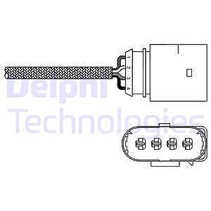 Delphi Lambdasonde [Hersteller-Nr. ES20286-12B1] für Seat, VW von Delphi