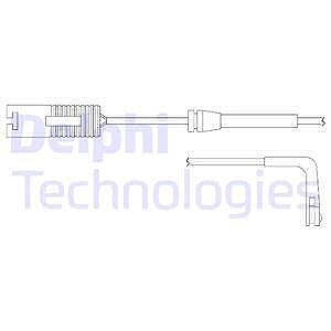 Delphi Warnkontakt, Bremsbelagverschleiß [Hersteller-Nr. LZ0137] für BMW von Delphi