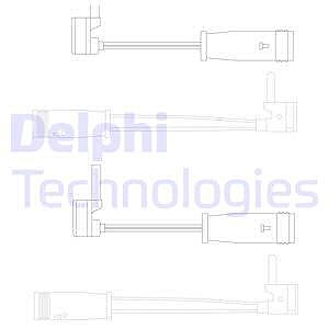 Delphi Warnkontakt, Bremsbelagverschleiß [Hersteller-Nr. LZ0163] für Mercedes-Benz von Delphi