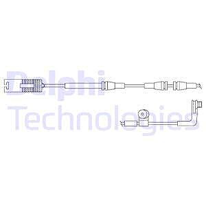 Delphi Warnkontakt, Bremsbelagverschleiß [Hersteller-Nr. LZ0172] für BMW von Delphi