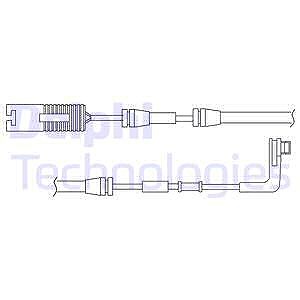Delphi Warnkontakt, Bremsbelagverschleiß [Hersteller-Nr. LZ0173] für BMW von Delphi
