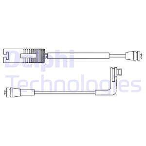 Delphi Warnkontakt, Bremsbelagverschleiß [Hersteller-Nr. LZ0179] für BMW von Delphi