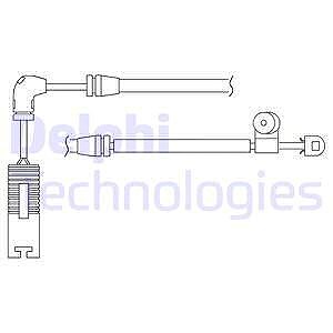 Delphi Warnkontakt, Bremsbelagverschleiß [Hersteller-Nr. LZ0180] für BMW von Delphi