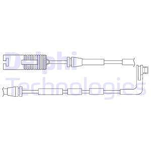 Delphi Warnkontakt, Bremsbelagverschleiß [Hersteller-Nr. LZ0192] für BMW von Delphi