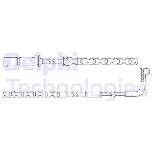 Delphi Warnkontakt, Bremsbelagverschleiß [Hersteller-Nr. LZ0208] für BMW von Delphi