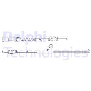 Delphi Warnkontakt, Bremsbelagverschleiß [Hersteller-Nr. LZ0218] für BMW von Delphi