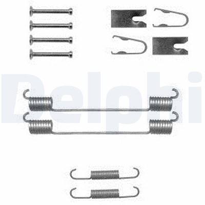 Delphi Zubehörsatz, Bremsbacken [Hersteller-Nr. LY1369] für Audi, Fiat, Mercedes-Benz, Opel, Renault, Seat, Skoda, Smart, Vauxhall, VW von Delphi