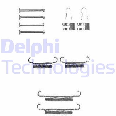 Delphi Zubehörsatz, Feststellbremsbacken [Hersteller-Nr. LY1333] für Ford, Iveco, Renault Trucks von Delphi