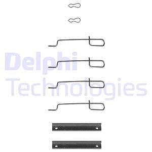 Delphi Zubehörsatz, Scheibenbremsbelag [Hersteller-Nr. LX0044] für Citroën, Peugeot von Delphi