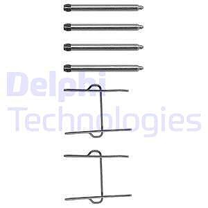 Delphi Zubehörsatz, Scheibenbremsbelag [Hersteller-Nr. LX0081] für Citroën, Peugeot von Delphi