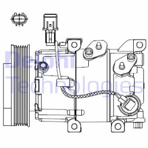 Kompressor, Klimaanlage Delphi CS20518 von Delphi