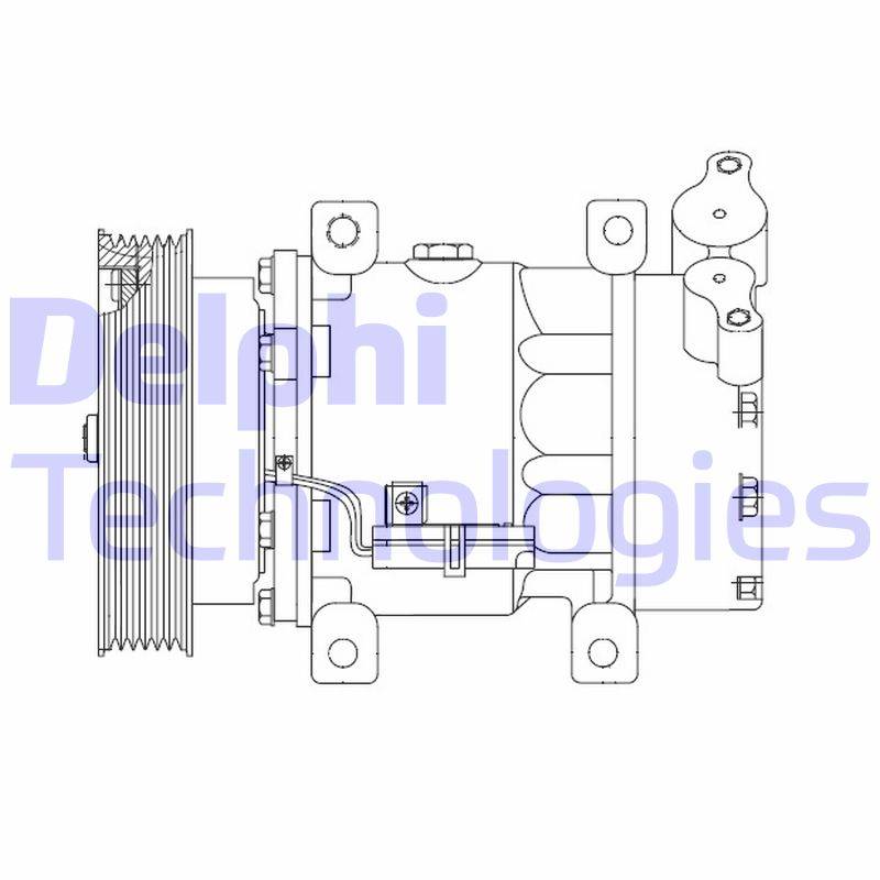 Kompressor, Klimaanlage Delphi CS20523 von Delphi