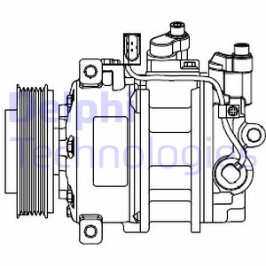 Kompressor, Klimaanlage Delphi CS20546 von Delphi