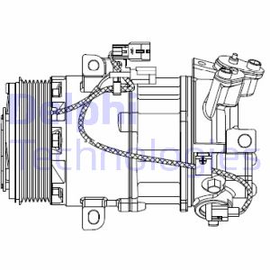 Kompressor, Klimaanlage Delphi CS20550 von Delphi