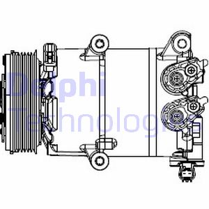 Kompressor, Klimaanlage Delphi CS20553 von Delphi