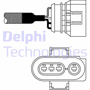 Lambdasonde Delphi ES10977-12B1 von Delphi