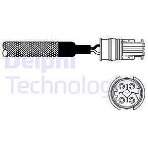 Delphi Lambdasonde [Hersteller-Nr. ES10983-12B1] für BMW, Land Rover von Delphi