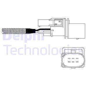 Delphi Lambdasonde [Hersteller-Nr. ES11015-12B1] für Audi, Skoda, VW von Delphi