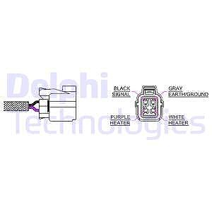 Delphi Lambdasonde [Hersteller-Nr. ES20215-12B1] für Honda von Delphi