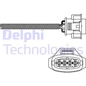 Lambdasonde vorne Delphi ES10792-12B1 von Delphi