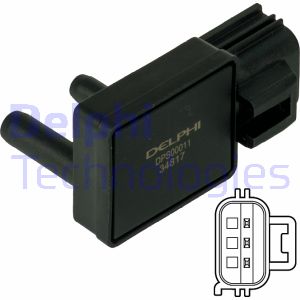 Sensor, Abgasdruck Delphi DPS00011 von Delphi