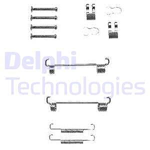 Delphi Zubehörsatz, Feststellbremsbacken [Hersteller-Nr. LY1344] für Citroën, Fiat, Nissan, Peugeot von Delphi