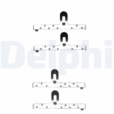 Delphi Zubehörsatz, Scheibenbremsbelag [Hersteller-Nr. LX0071] für Seat, VW von Delphi