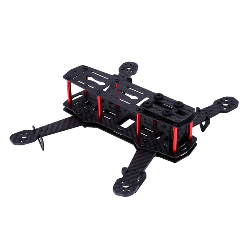 Demeras Drohne Frame Kit,RC Drone Frame Kit FPV Race Flugzeugrahmen f¨¹r 4-Achs FPV Drone Zubeh?r(Kohlefaser), Verformungsmodell von Demeras