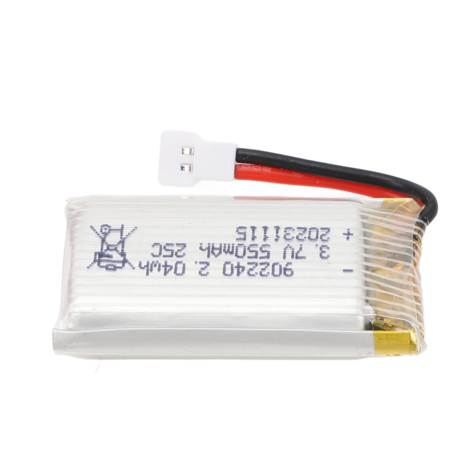 Batterie, 902240 3,7 V Drohnen-Lithiumbatterie 550 MAh mit XH2,54-Stecker für Bastelarbeiten von Denash