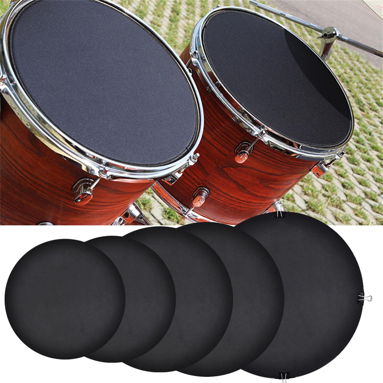 Drum Mute, Drum Practice Pad, Gute Akustik, 10 Stück für Zuhause von Denash