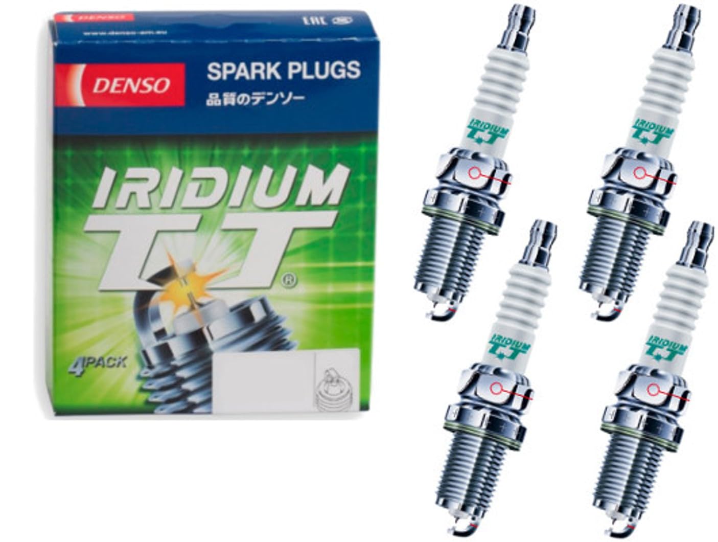 DENSO IT04 Iridium TT IKH20TT 4704 Zündkerzen, 4 Stück von Denso