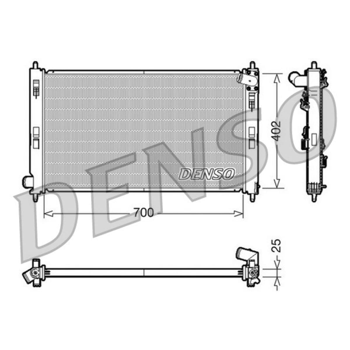 Denso DRM45032 Kühler, Motorkühlung von Denso