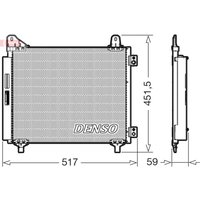 Kondensator, Klimaanlage DENSO DCN21035 von Denso