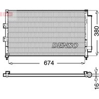 Kondensator, Klimaanlage DENSO DCN40014 von Denso