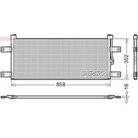 Kondensator, Klimaanlage DENSO DCN99069 von Denso