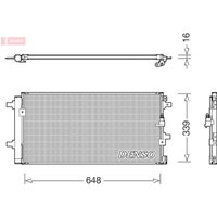 Kondensator, Klimaanlage DENSO DCN02043 von Denso