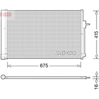 Kondensator, Klimaanlage DENSO DCN15001 von Denso