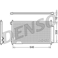 Kondensator, Klimaanlage DENSO DCN40009 von Denso