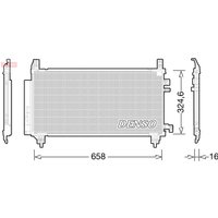 Kondensator, Klimaanlage DENSO DCN50046 von Denso