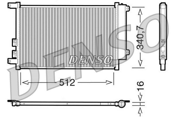 Kondensator, Klimaanlage Denso DCN01010 von Denso