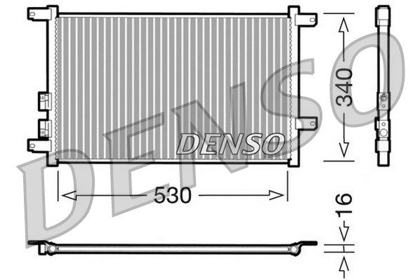 Kondensator, Klimaanlage Denso DCN01011 von Denso