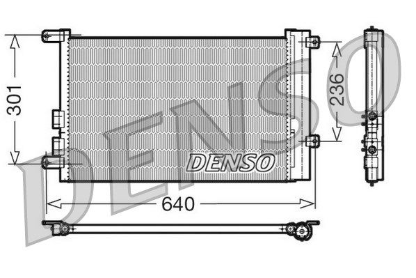 Kondensator, Klimaanlage Denso DCN01016 von Denso